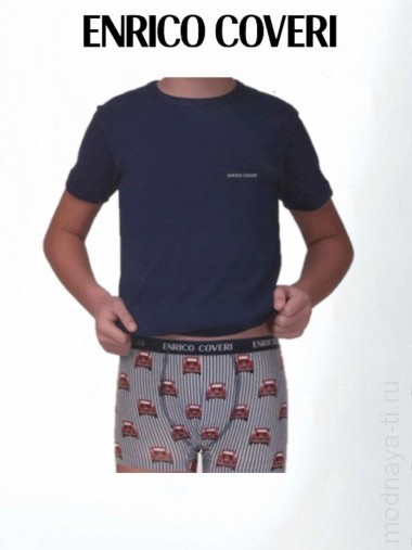 ENRICO COVERI EC4048 boy coord. boxer - t-shirt — Модная Ты