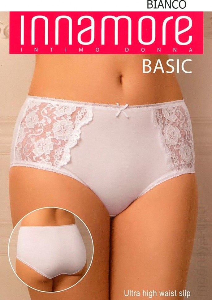 Женские трусы INNAMORE INTIMO BD LIGURIA 36019 SLIP 5(XL), BIANCO (белый) фото 1 — Модная Ты