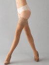 Чулки с силиконовой резинкой GIULIA PASSION 20 auto 1/2, 20 DEN, DAINO (загар) фото 1 — Модная Ты