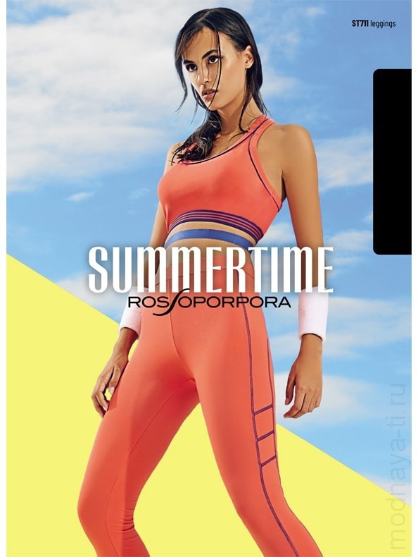Брюки/леггинсы RossoPorpora ST711 LEGGINGS CORTO DONNA SINGOLO фото 1 — Модная Ты