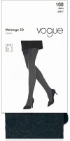 Колготки VOGUE MELANGE 100 3D (95960) 44-48, 100 DEN, MEL. GREY фото 1 — Модная Ты