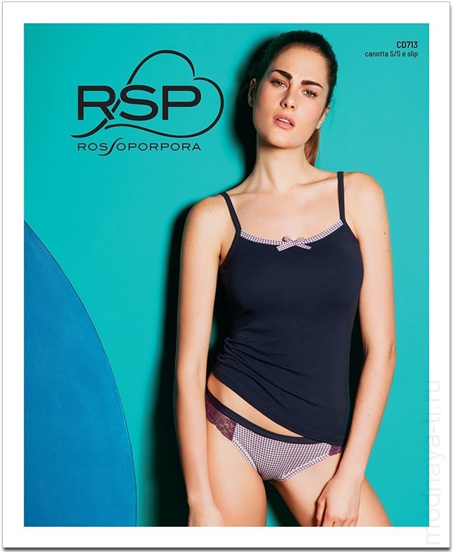 Комплект RossoPorpora CD713 COORDINATO CANOTTA / SLIP DONNA SINGOLO фото 1 &mdash; Модная Ты