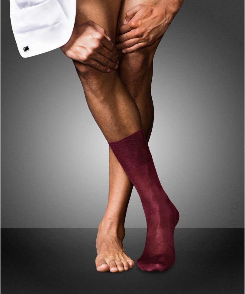 Мужские носки FALKE No. 4 PURE SILK sock (14661) фото 1 &mdash; Модная Ты