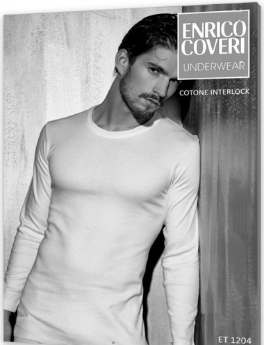 ENRICO COVERI ET1204 uomo manica lungo girocollo — Модная Ты