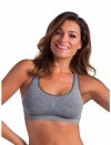 Спортивный топ INTIMIDEA ACTIVE FIT DONNA TOP MELANGE M/L, GRIGIO MELANGE (серый меланж) фото 4 — Модная Ты