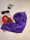 Платок женский PlatokNude размер 90x90, серо-фиолетового цвета фото 29 — Модная Ты