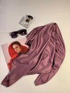Платок женский PlatokNude размер 90x90, серо-фиолетового цвета фото 45 — Модная Ты