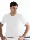 INTIMIDEA UOMO T-SHIRT scollo V mezza manica M/L, BIANCO (белый) фото 2 — Модная Ты