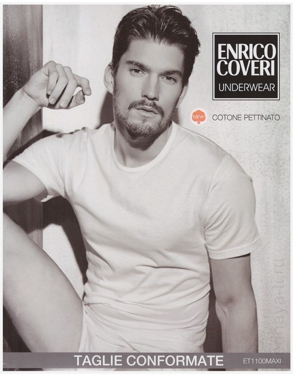 ENRICO COVERI ET1100 maxi uomo mezza manica girocollo фото 1 &mdash; Модная Ты
