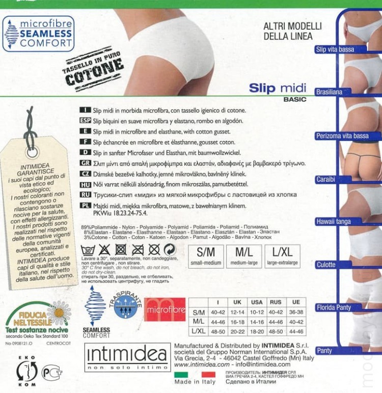 intimidea slip midi s m bianco