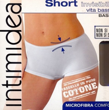 Трусы шорты INTIMIDEA SHORT INVISIBILE VITA BASSA — Модная Ты