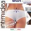 Трусы шорты INTIMIDEA SHORT INVISIBILE SGAMBATO VITA BASSA S/M, ACQUAMARINE фото 1 — Модная Ты