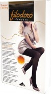 Колготки FILODORO Thermo Feeling 4-L, 100 DEN, TABACCO MELANGE (коричневый меланж) фото 2 — Модная Ты