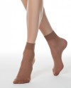 CONTE elegant TENSION 20 socks, 2 pairs 23-25, 20 DEN, BRONZ (бронзовый) фото 2 — Модная Ты